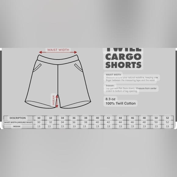 NWT WEARFIRST CAMO BELTED CARGO SHORTS, SIZE 31 - Picture 7 of 9